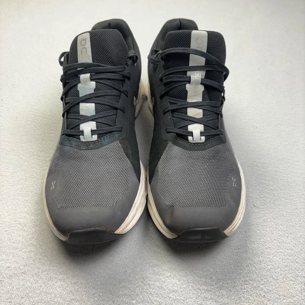 On Cloudrunner Shoes Mens Size 13 Black Mesh CloudTec Running Athletic Sneakers